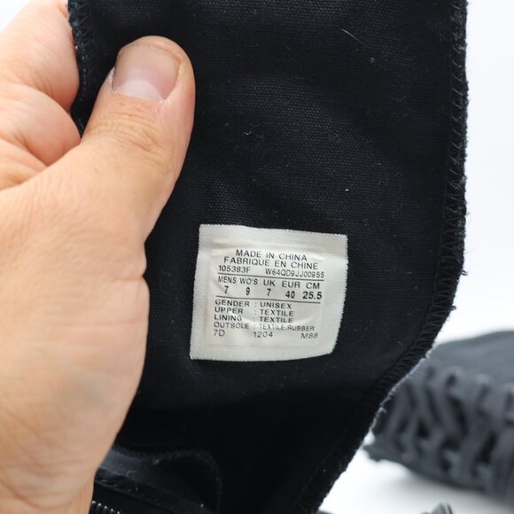 Converse All Star Women's Size 9 Knee High Sneaker Boots Zip Black 105383F - Picture 3 of 8